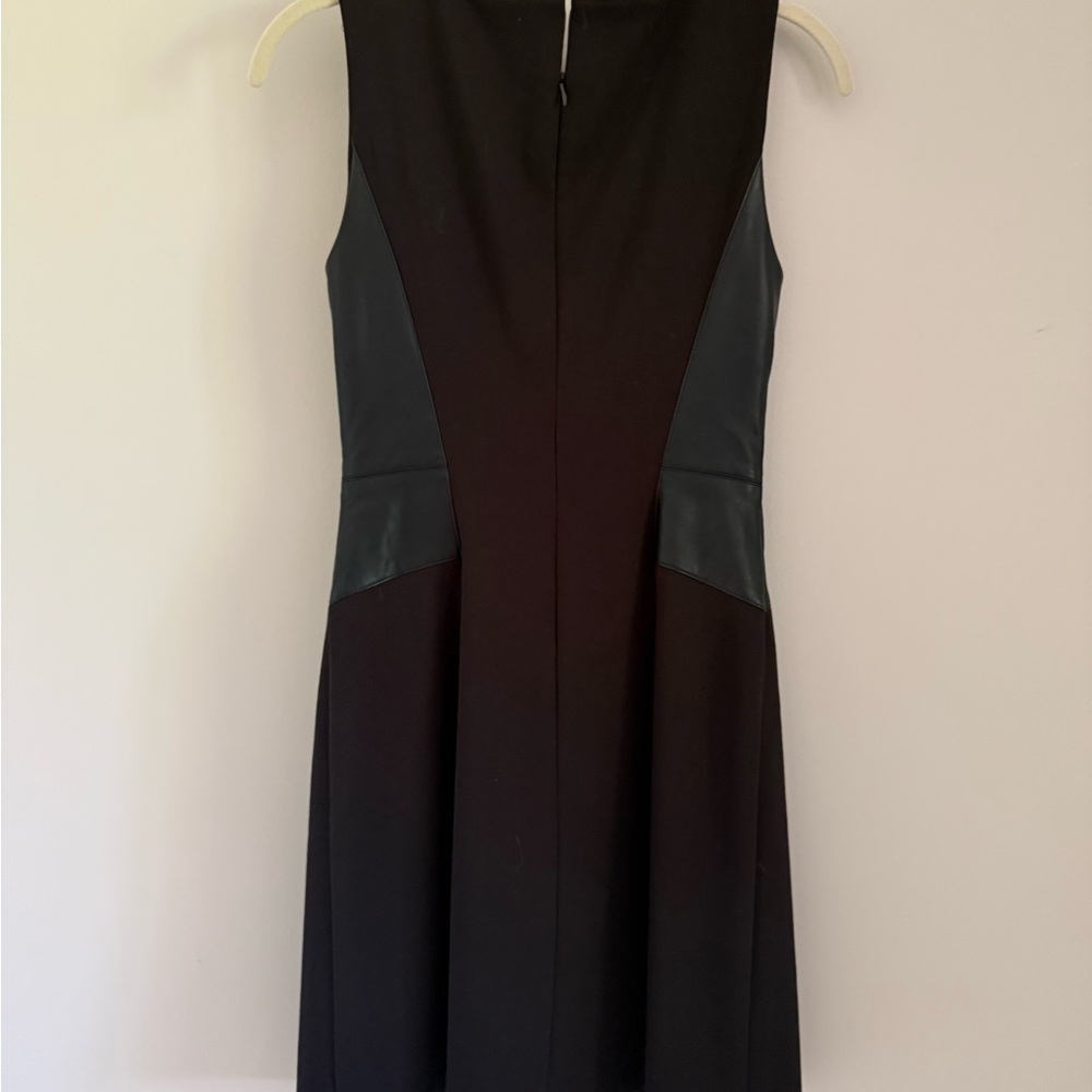 Ralph Lauren Black Dress with Leather Accent